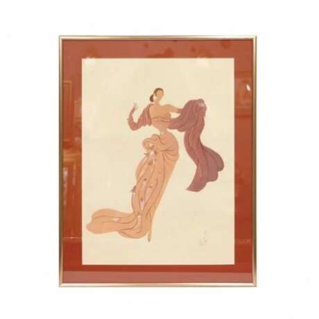 Drawing from the Stage Costumes series. Erte Watercolor and gouache 20th century - photo 1 Drawing from the Stage Costumes series. Erte Watercolor and gouache 20th century - photo 1