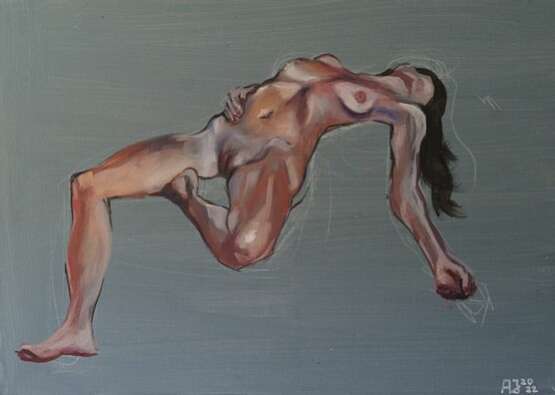 Jung Axel Peinture nue Huile sur toile 21e si&egrave;cle oil painting 21th century - Foto 3