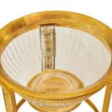 Une paire de pots de fleurs grandioses et d&eacute;coratifs de Jardini&egrave;re dans le style de Napol&eacute;on III. France. Le tournant du 19e-20e si&egrave;cle. Bronze glass Napoleon III At the turn of 19th -20th century - Foto 3