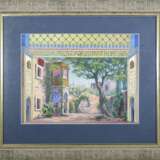 Sc&eacute;nographie pour le spectacle Ar&scaron;il mal Alan (Le Marchand de draps) Tempera Mid-20th century - photo 1