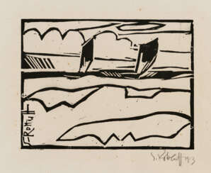 Karl Schmidt-Rottluff. Boote auf See