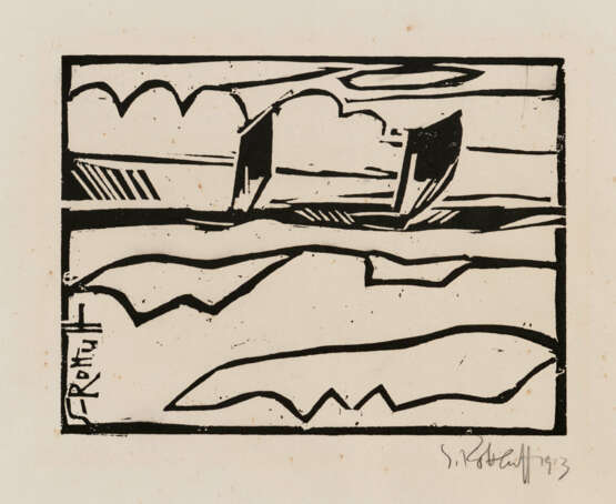 Karl Schmidt-Rottluff. Boote auf See - photo 1