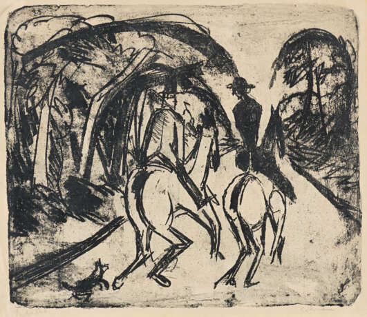 Ernst Ludwig Kirchner. Reiter im Grunewald - Foto 1