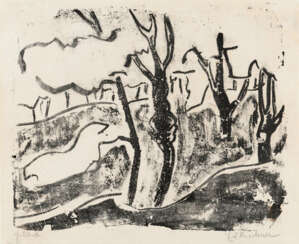 Ernst Ludwig Kirchner. Blühende Kirschbäume