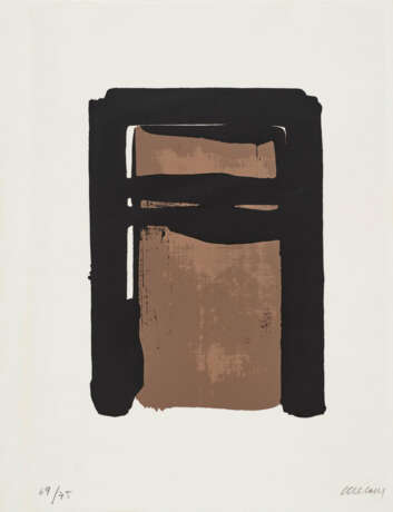 Pierre Soulages. Serigraphie No. 10 - Foto 1