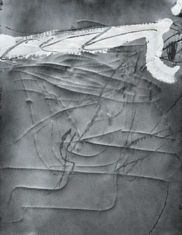 Antoni Tàpies. Graffiti in Relief on Grey - Foto 1