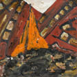 Werner Büttner. Die Russische Revolution - vom Hörensagen und in Öl - nach vorn - Now at the auction