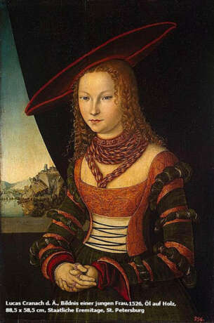 Andy Warhol. Ohne Titel (nach Lucas Cranach d. Ä.: Bildnis einer jungen Frau) - Foto 5