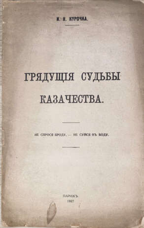 Курочка, И.Н. Грядущие судьбы казачества: Спрося броду, — не суйся в воду / И. Н. Курочка. - Foto 1