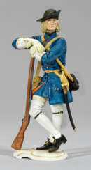 Seltene Allach-Figur "Brandenburgischer Musketier".