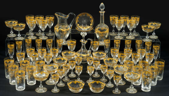 Saint-Louis-Glasservice "Massenet Gold" für 12 Personen - photo 1