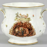 Meissen Cachepot mit Bergmannsdekor und seltener - photo 1