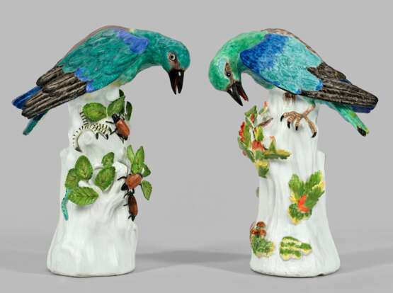 Paar bedeutender Mandelkrähen von Meissen - Foto 1