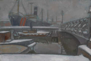 BARANOFF-ROSSINÉ, WLADIMIR (1888-1944). Winter in St Petersburg