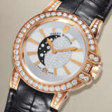 HARRY WINSTON, OCEAN LADY MOONPHASE REF. 400/UQMP36R, AN ATTRACTIVE PINK GOLD AND DIAMOND-SET LADIES WRISTWATCH - Foto 2
