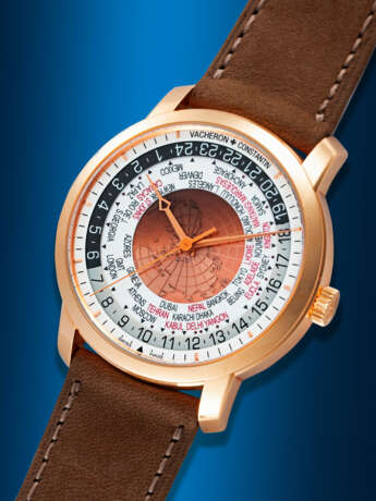 VACHERON CONSTANTIN, TRADITIONELLE REF. 86060, A PINK GOLD WORLD TIME WRISTWATCH WITH SWEEP CENTRE SECONDS - photo 2