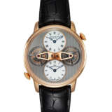 ARNOLD & SON, 'DTE DOUBLE TOURBILLON ESCAPEMENT' REF. 38.3.1.01, A FINE LIMITED EDITION PINKGOLD MANUAL-WINDING WRISTWATCH, - фото 1