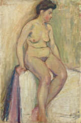 KUPRIN, ALEXANDER (1880–1960). Seated Nude