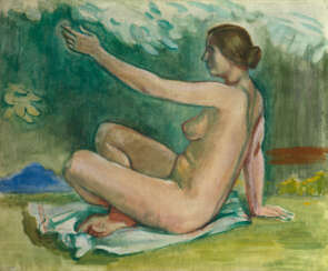 RUBLEV, GEORGY (1902–1975). Seated Nude