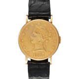 PIAGET, A FINE TEN DOLLAR YELLOW GOLD MANUAL-WINDING ‘COIN’ WATCH - photo 2