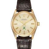 ROLEX, OYSTER PERPETUAL REF. 1005 'KHANJAR DIAL', AN ATTRACTIVE 14K GOLD WRISTWATCH MADE FOR THE SULTANATE OF OMAN - photo 1
