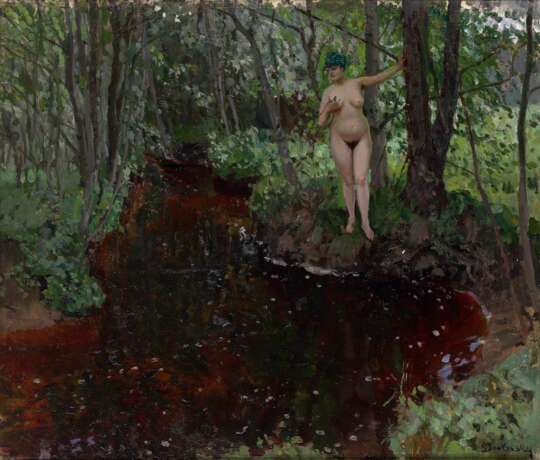 ZHUKOVSKY, STANISLAV (1875–1944). Landscape with a Nude - Foto 1