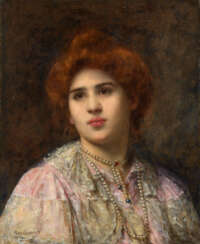 HARLAMOFF, ALEXEI (1840–1925). Portrait of Félia Litvinne