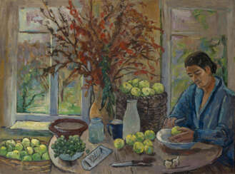 UDALTZOVA, NADEZHDA (1886–1961). Self-Portrait at the Dacha