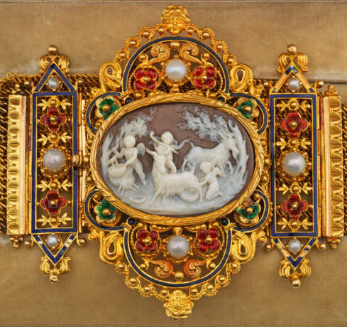 Napoleon III-Armband mit Muschelkamee - photo 2