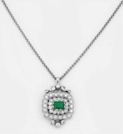 Smaragd-Diamant-Anhänger - photo 1