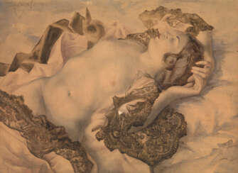 TCHISTOVSKY, LEV (1902–1969). Reclining Nude