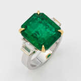 Prachtvoller Zambia Smaragd-Diamantring - фото 1