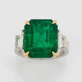 Prachtvoller Zambia Smaragd-Diamantring - фото 2