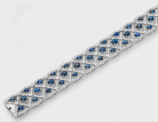 Elegantes Saphir-Brillant-Armband - photo 1
