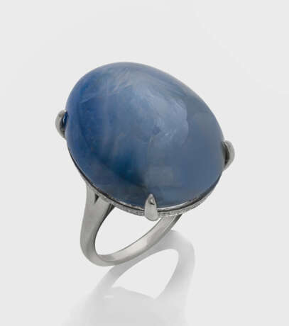 Großer Burma-Sternsaphir-Ring - photo 1