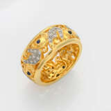 Elefanten-Bandring mit Diamanten - Foto 1