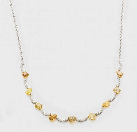 Natural Fancy Diamant-Collier - Foto 1