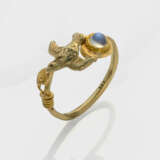 Ring mit Mondstein "Schlange und Taube" - Foto 1