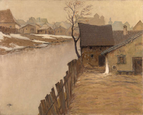 DOBUZHINSKY, MSTISLAV (1875–1957). By the Nevèzis River - photo 1