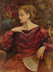 ISSUPOFF, ALESSIO (1889–1957). Lady in Red Dress