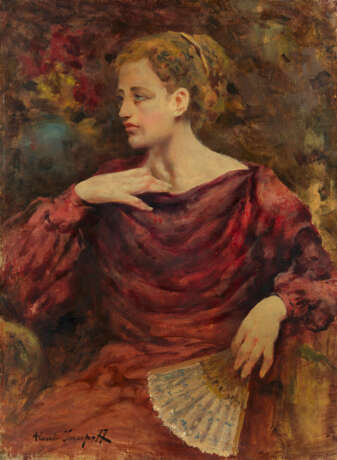 ISSUPOFF, ALESSIO (1889–1957). Lady in Red Dress - фото 1