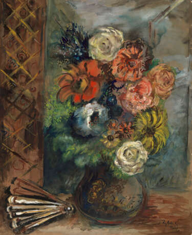 RYBACK, ISSACHAR (1897–1935). Flowers and a Fan by the Window - photo 1