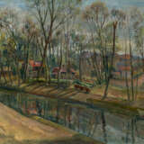 GLOUSCHENKO, NIKOLAI (1901–1977). Village by a Canal - photo 1