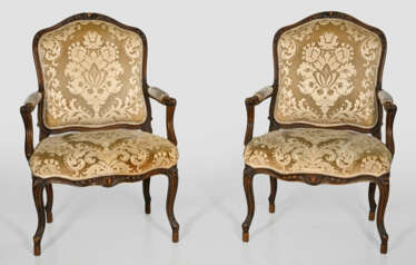 Paar Armlehnsessel im Louis XV-Stil