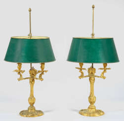 Paar Tischlampen im Louis XV-Stil