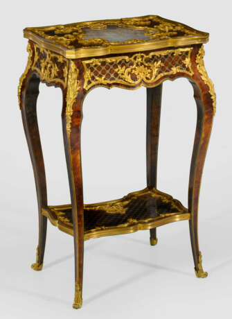 Signierter Louis XV-Table à ouvrage von Maison Millet - Foto 2