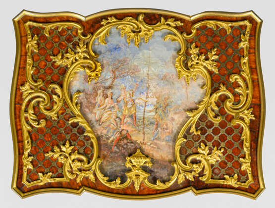 Signierter Louis XV-Table à ouvrage von Maison Millet - Foto 3