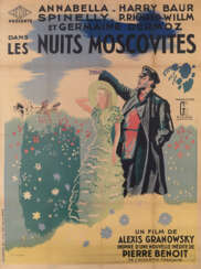 ANNENKOV, GEORGES (1889–1974). Poster for the A. Granowsky Film “Les nuits moscovites”