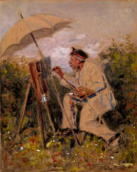 MAKOVSKY, VLADIMIR (1846–1920). Amateur Artist Working en Plein Air