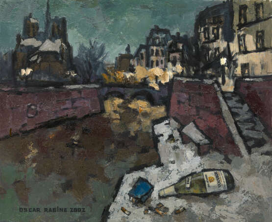 RABIN, OSCAR (1928–2018). Evening on the Seine - Foto 1